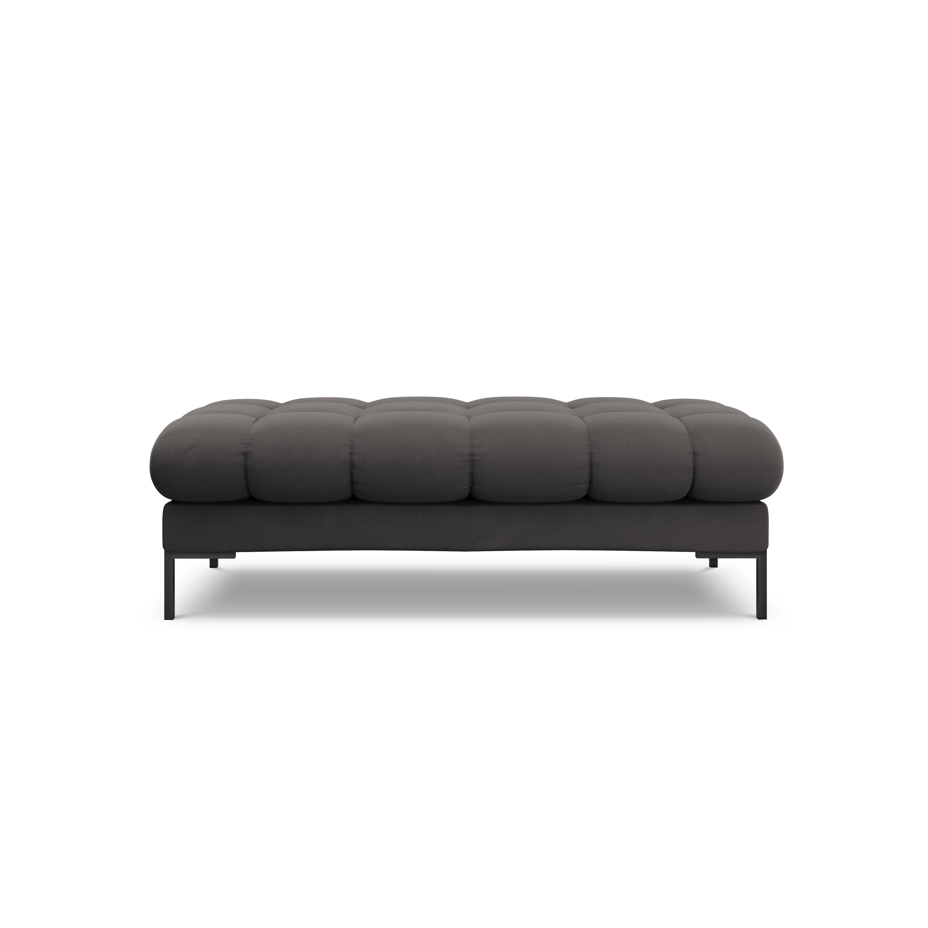Cosmopolitan Design Bali Hocker - Donkergrijs / Zwart