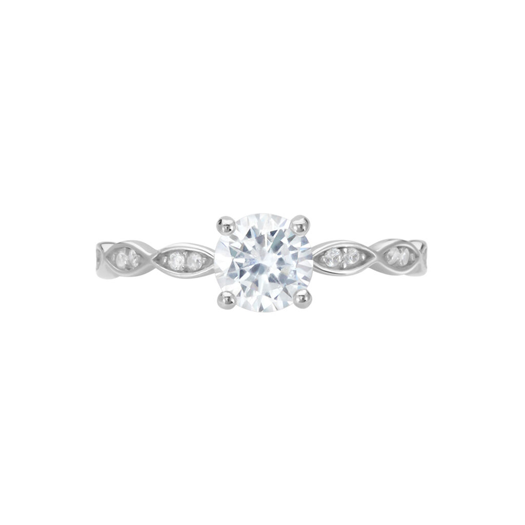 Bague Argent Blanc Kurt Oxyde De Zirconium