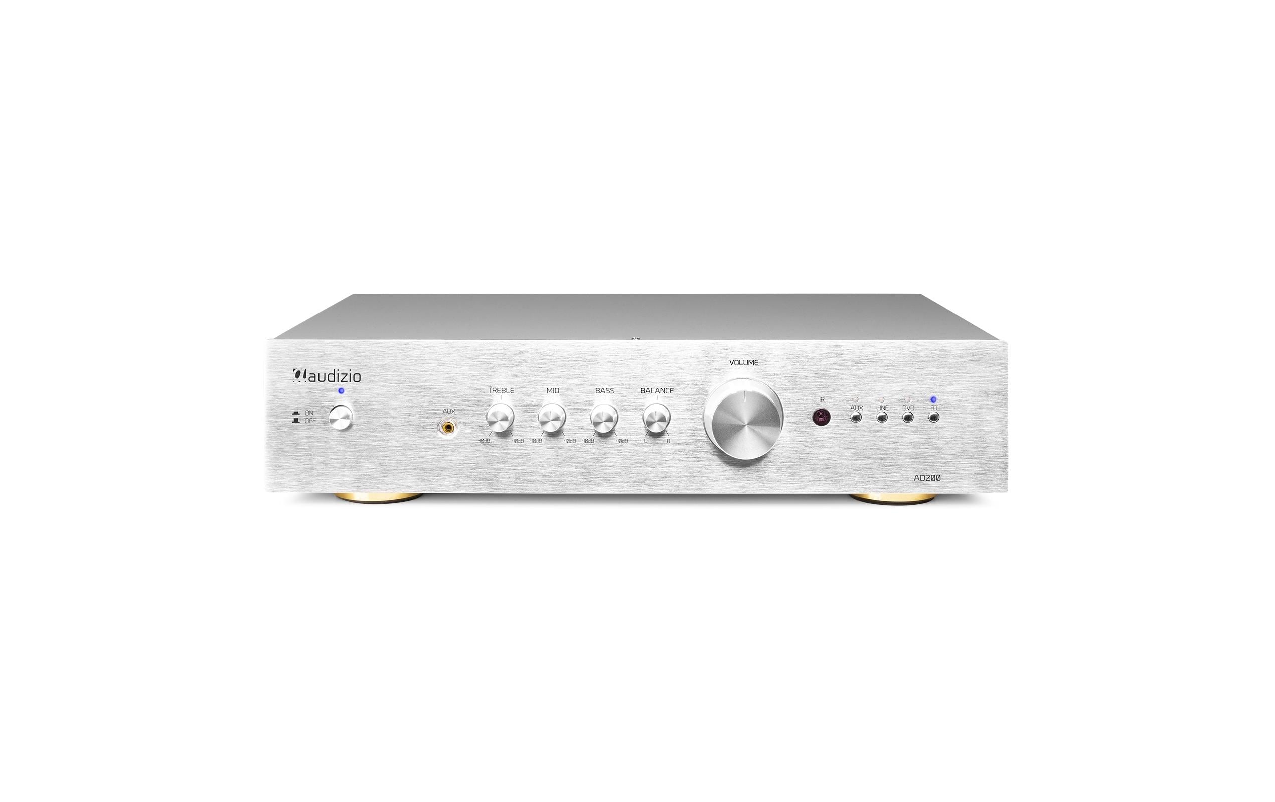 Stereo-Verstärker AD200A Silber<br>Vielseitiger 2-Kanal-Verstärker mit grosser Funktionalität