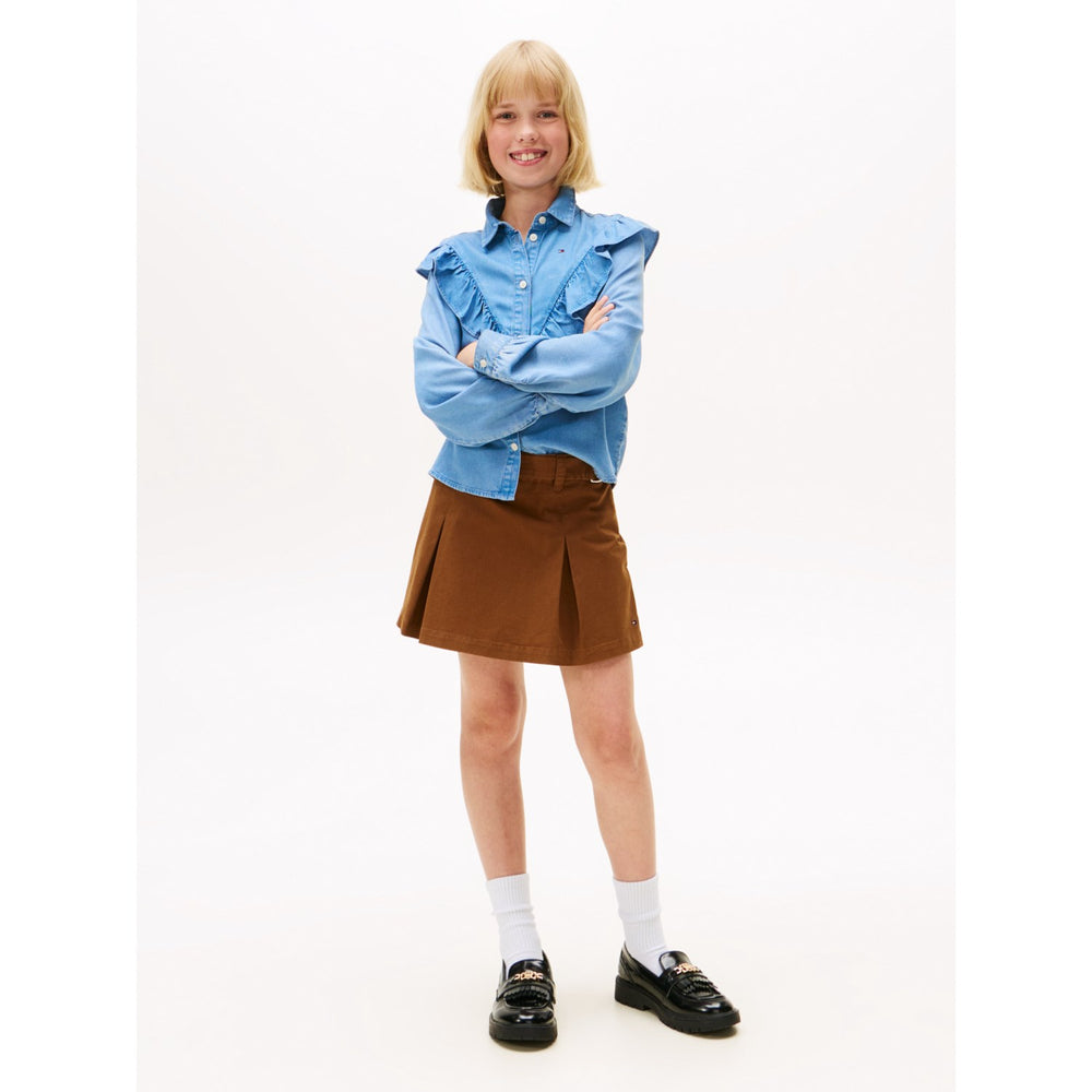 Køb Tommy Hilfiger Denim Ruffle Bluse L/S