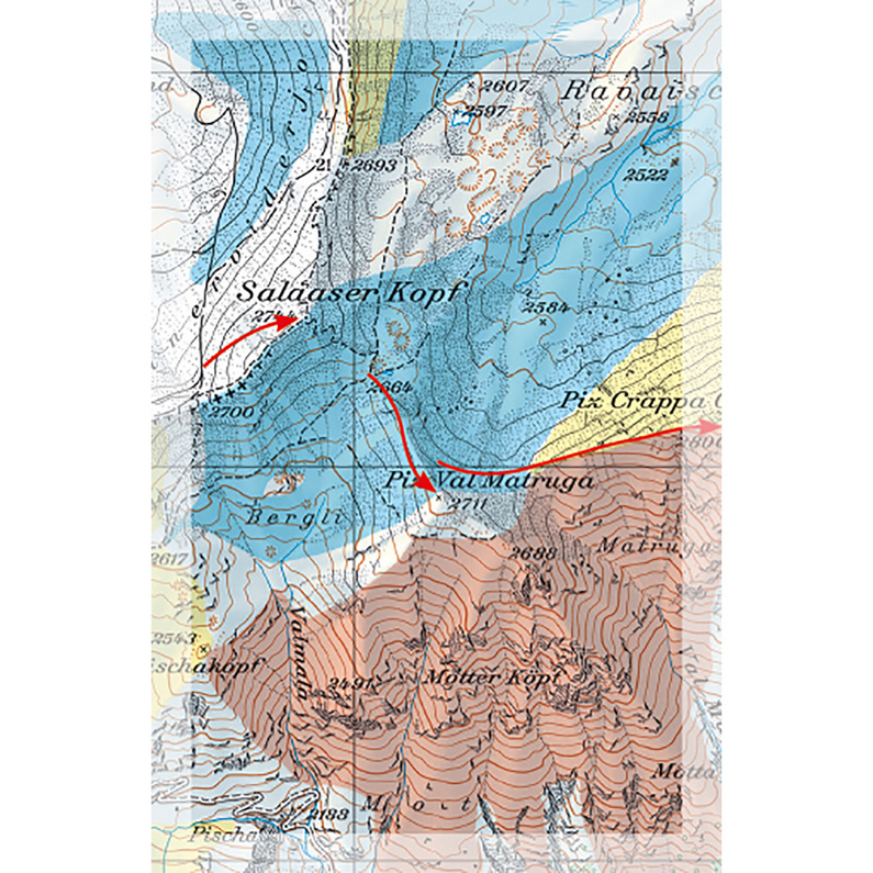 Freeride Map Samnaun/Ischgl - Ski