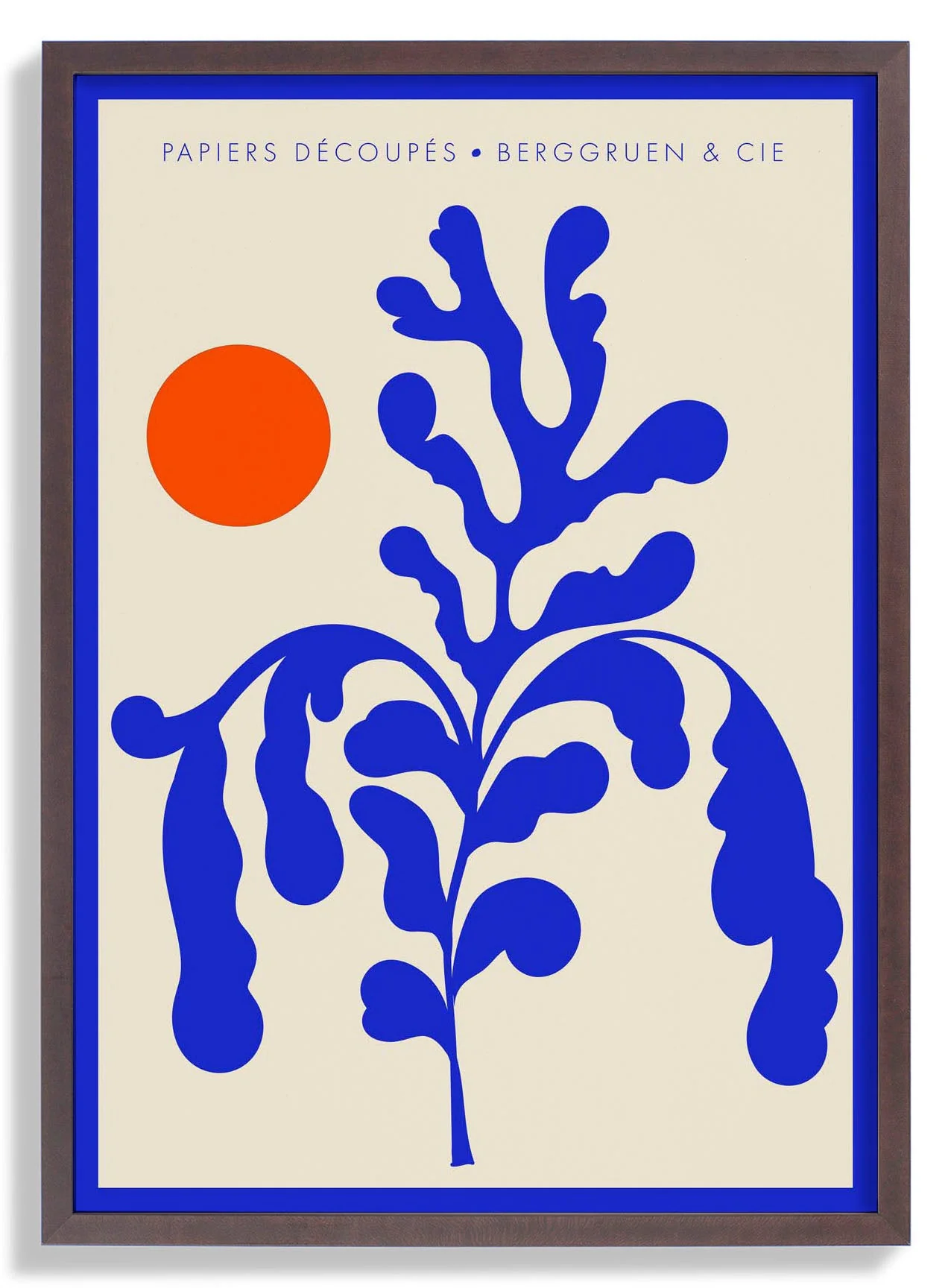 Sunshine Orange Blue Papiers Découpés Kunstausstellung