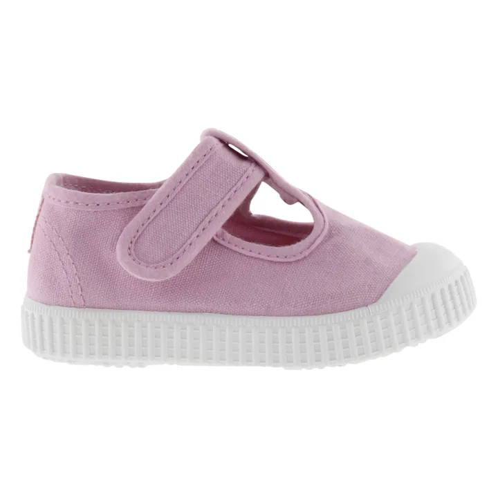 Victoria Baskets Scratchs Sandalia Tira Lona | Rose bonbon