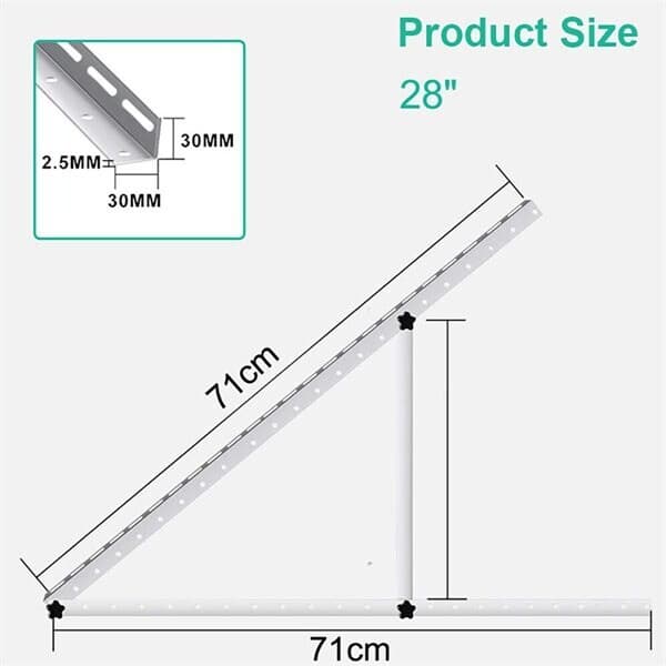 Stativ til solpaneler 71 cm