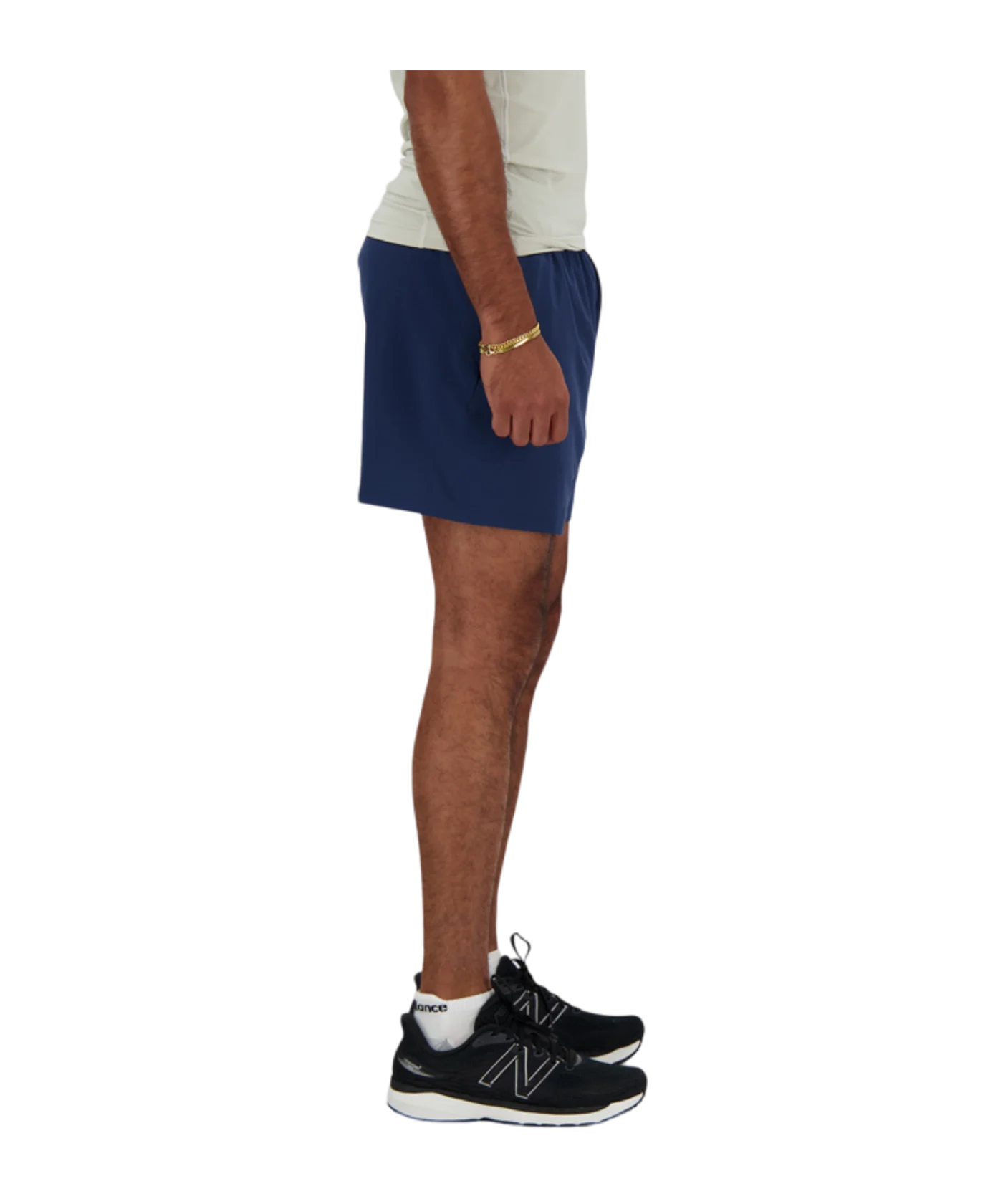New Balance Essentials 5in Short Blau FNNY