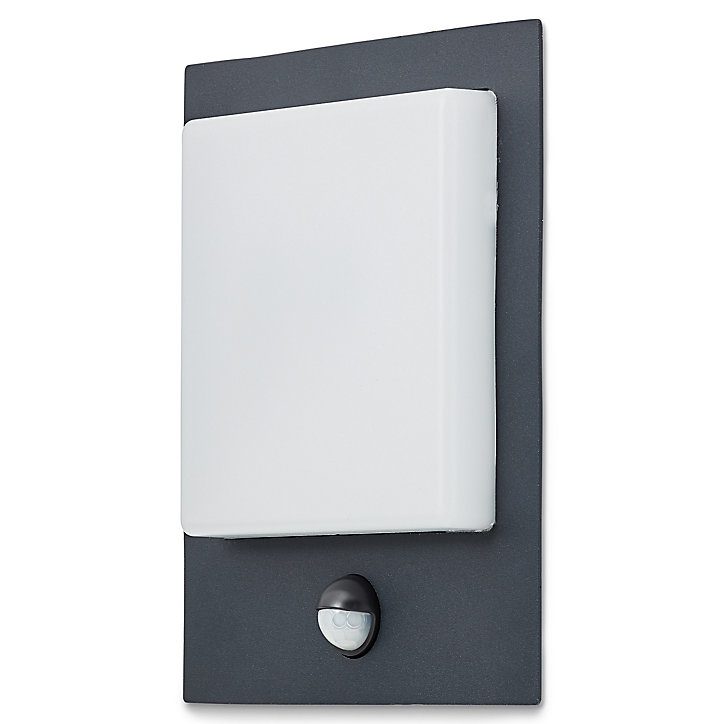 Applique murale extérieure LED à détection Blooma Lutak anthracite IP44