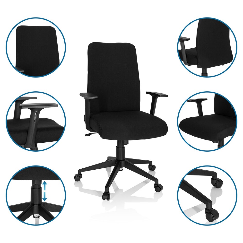 Home Office Bürostuhl COSIO I Stoff mit Armlehnen hjh OFFICE