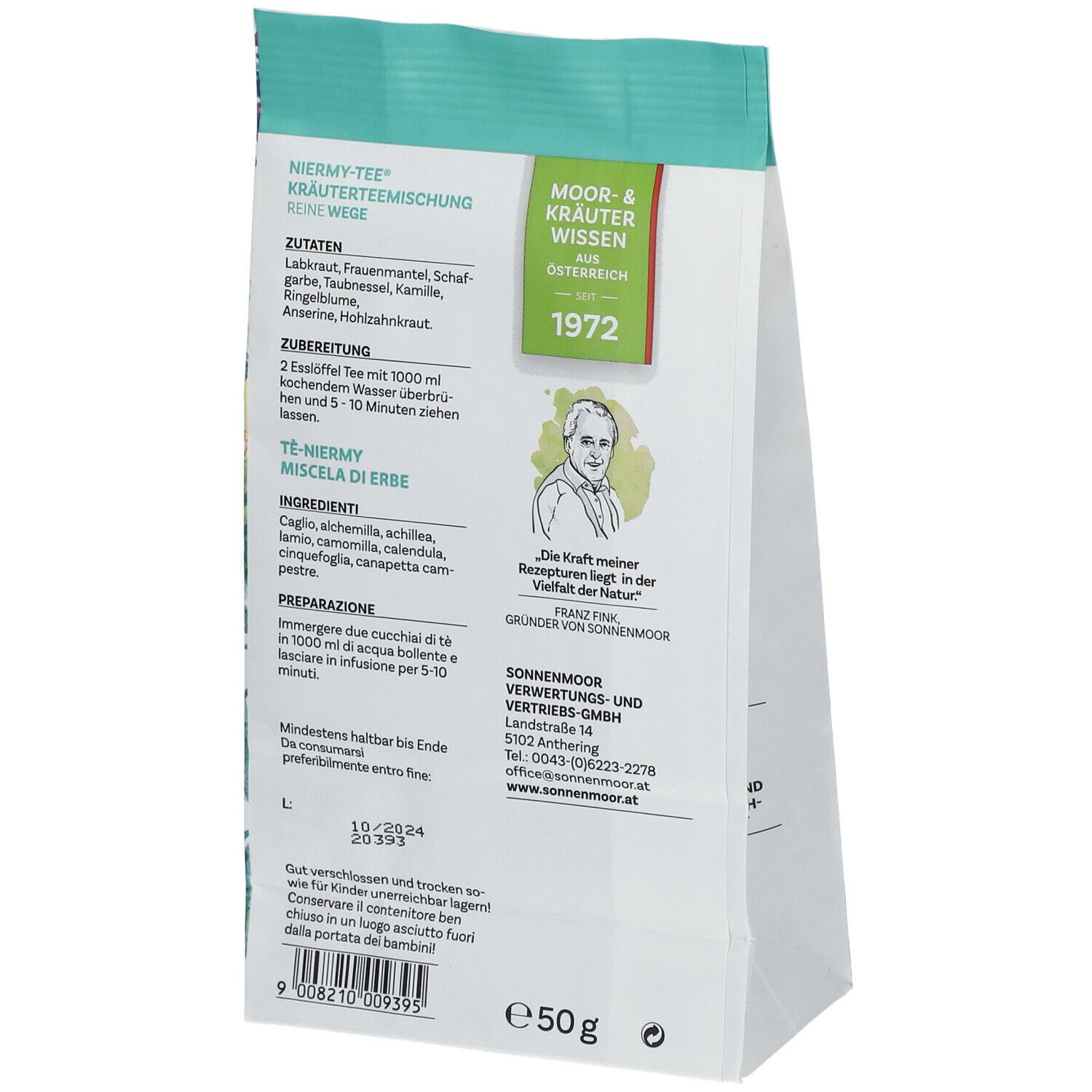 SonnenMoor® WEGSPÜLER NIERMY-TEE® Kräuterteemischung