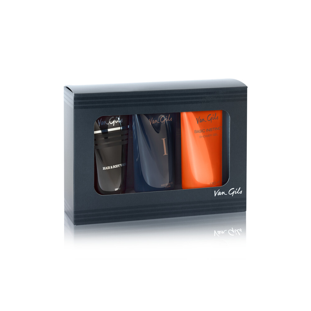 Van Gils Geschenkset Douchegels Van Gils I 150 ml, Basic Instinct 150 ml en Strictly for Men 150 ml1 set