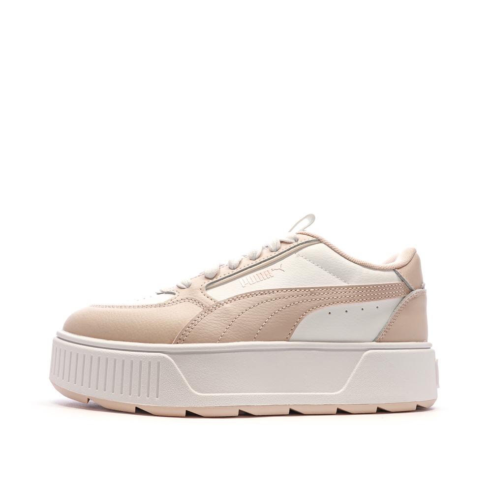 Puma Baskets Blanc/Vieux Rose Femme Puma Karmen Rebelle