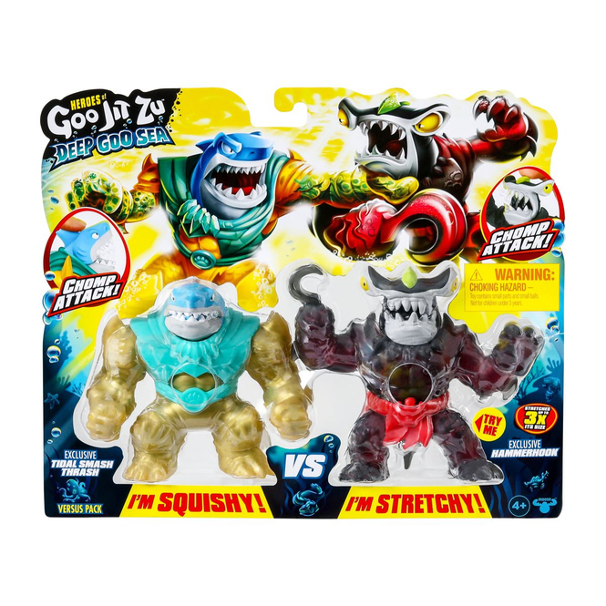 Heroes of Goo Jit Zu - Deep Goo Sea - 2er Pack Tidal Smash Thrash vs. Hammerhook