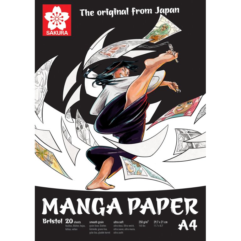 Sakura Zeichenblock Bristol Manga 250 g/m²