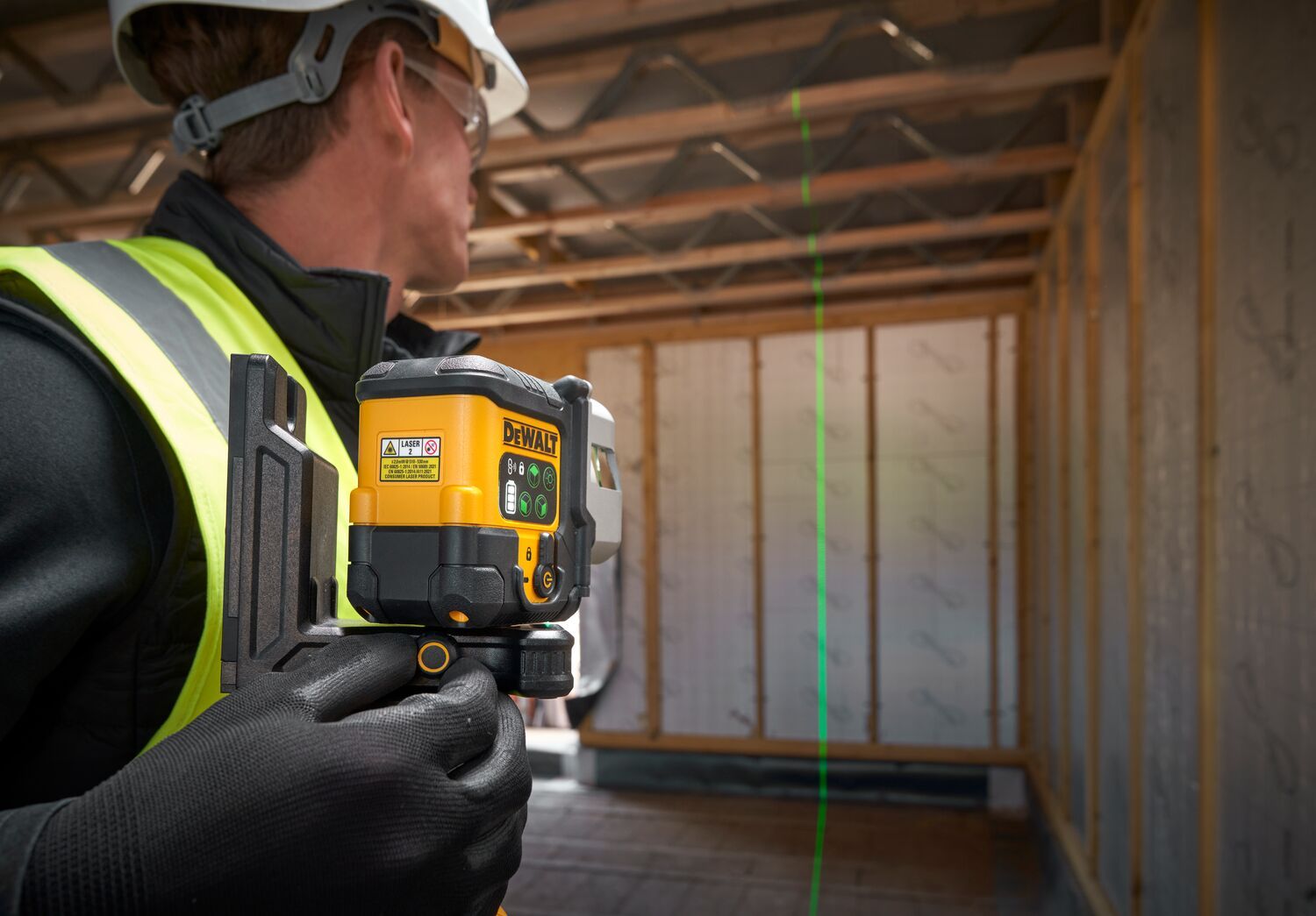 DeWALT DCLE14301GB 3x180° Kruislijnlaser groen USB-C