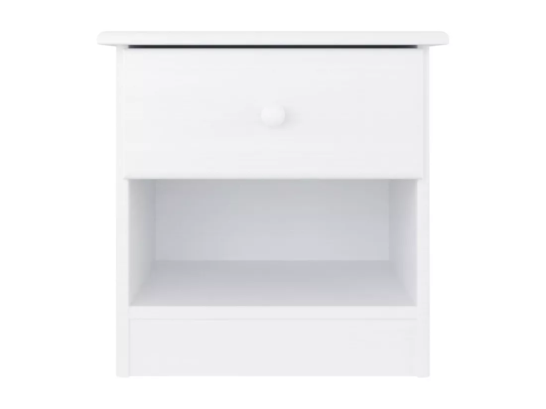 Table de chevet ALTA blanc 43x35x40,5 cm bois de pin massif