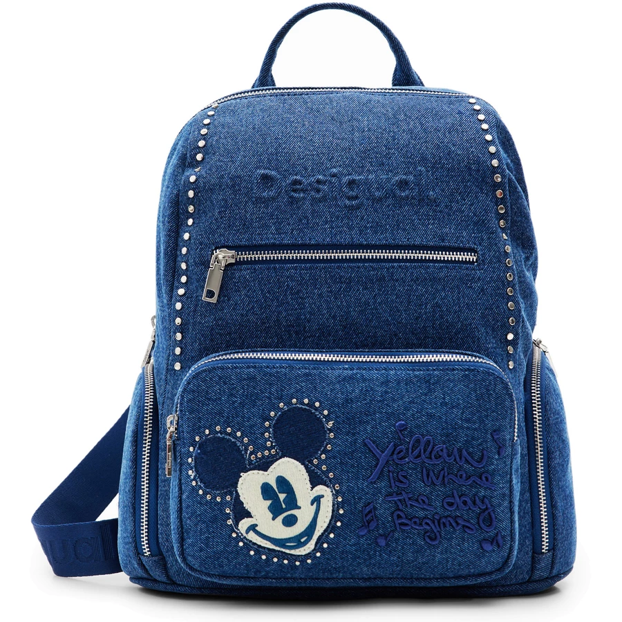 Desigual Mickey Rock Denim Chester - Rucksack M 35 cm blue