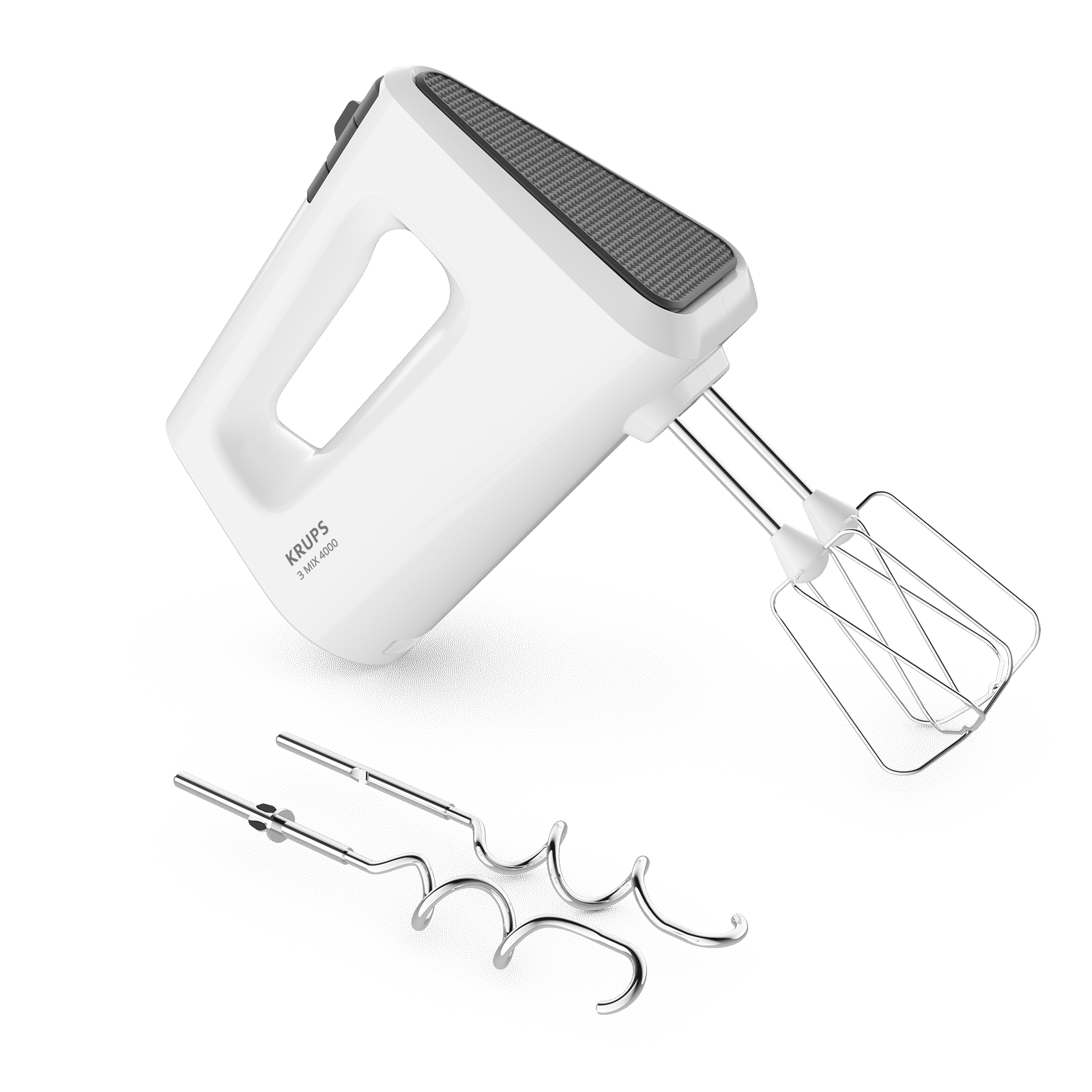 KRUPS Handmixer GN 4001 - weiß-grau - 450 Watt