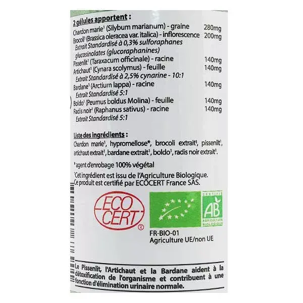 Vit'all+ Vital Détox 60 gélules végétales