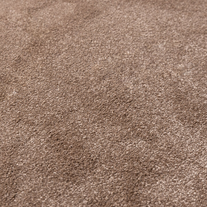 Rond wasbaar vloerkleed - Clean Bruin