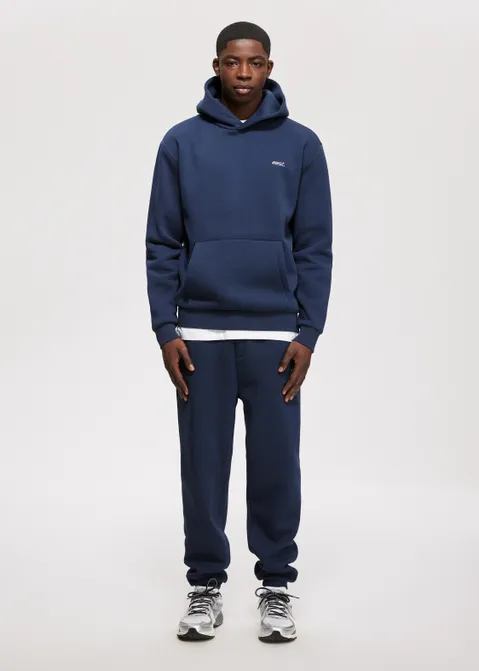 Hoodie met merk print blauw (BLW.D)