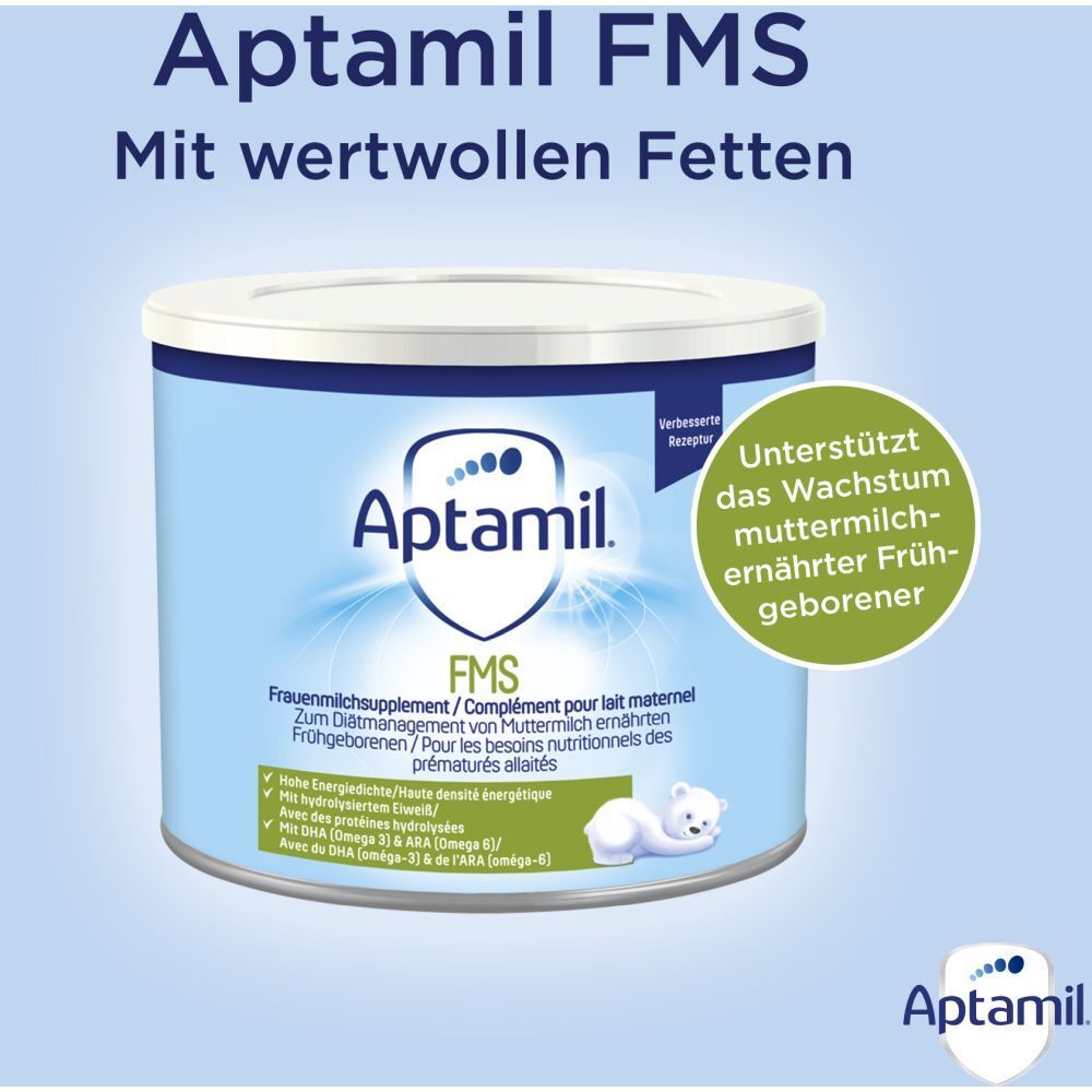 Aptamil FMS -Frauenmilchsupplement für Muttermilch ernährte Frühgeborene
