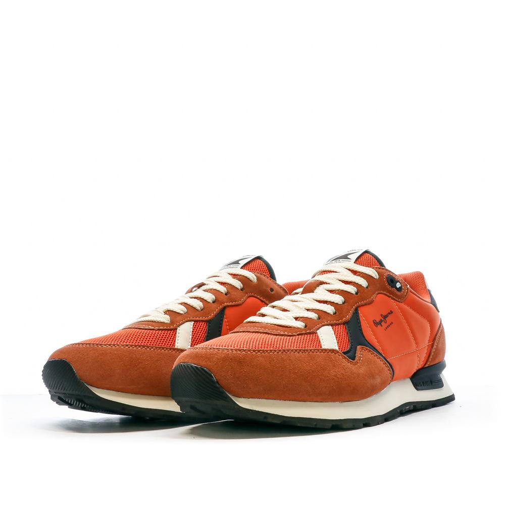 Pepe jeans Baskets Orange Homme Pepe jeans Brit Heritage