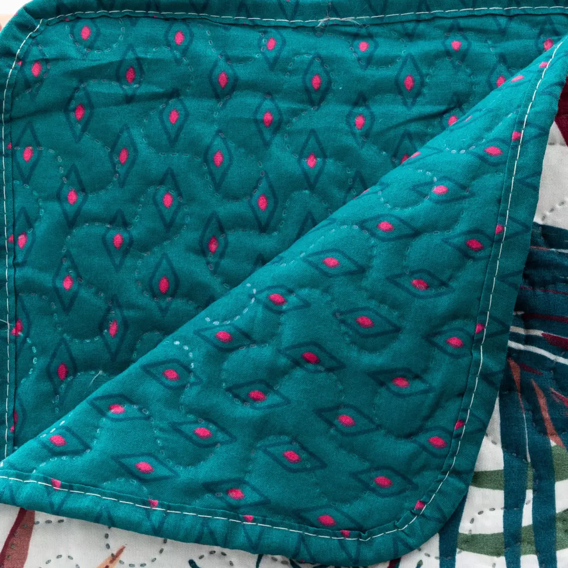Boutis (240 x 220 cm) Jungle Multicolore