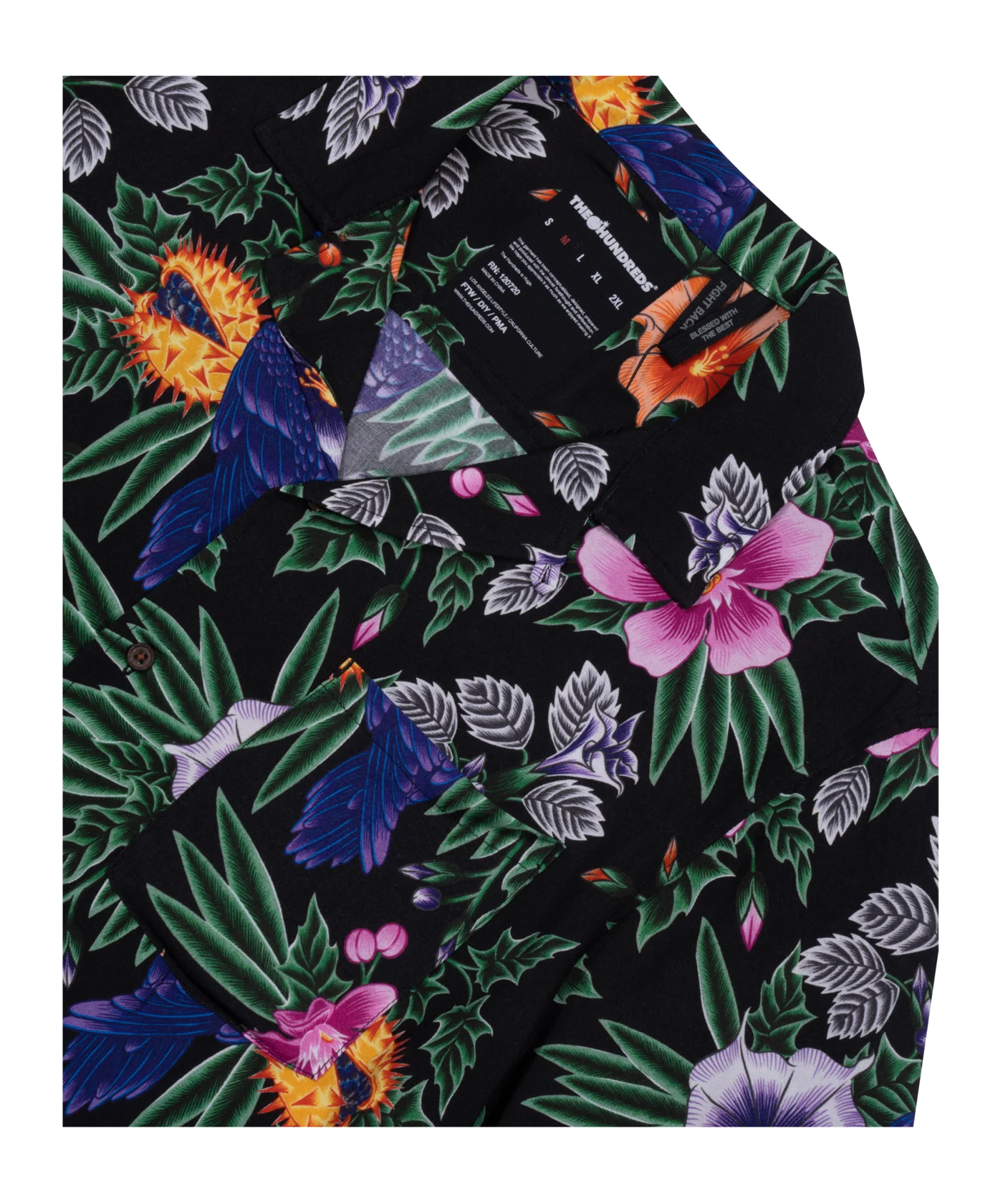 The Hundreds Raven Woven Hemd Schwarz