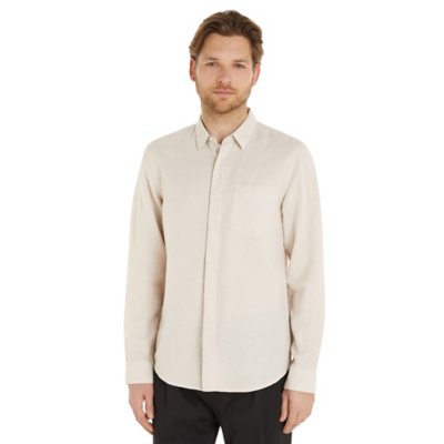 Chemise à manches longues homme Linen Cotton Regular CALVIN KLEIN