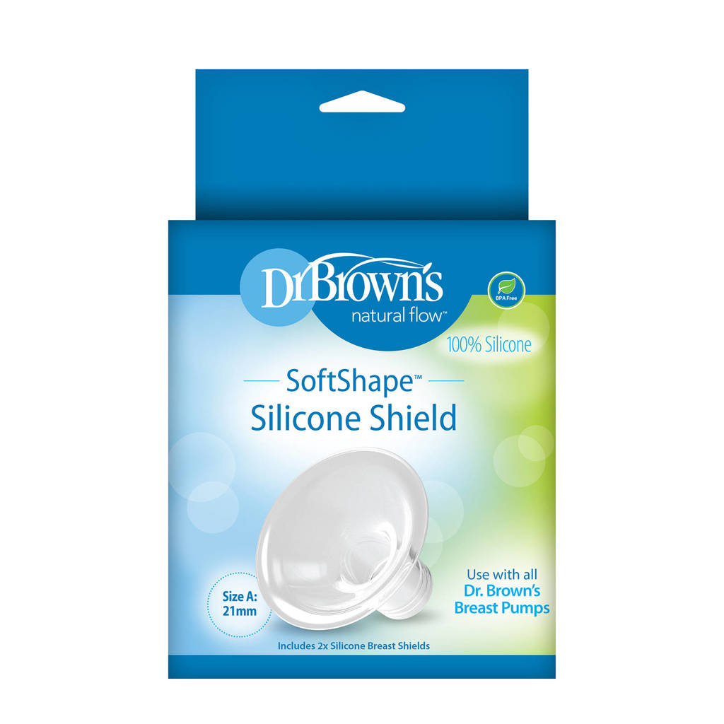 Fijne pijnloze borstschild ( kolf)softshape siliconen borstschild maat A (2 stuks)