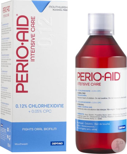 Perio-Aid Intensive Care 0,12% Bain De Bouche Sans Alcool Flacon 500ml