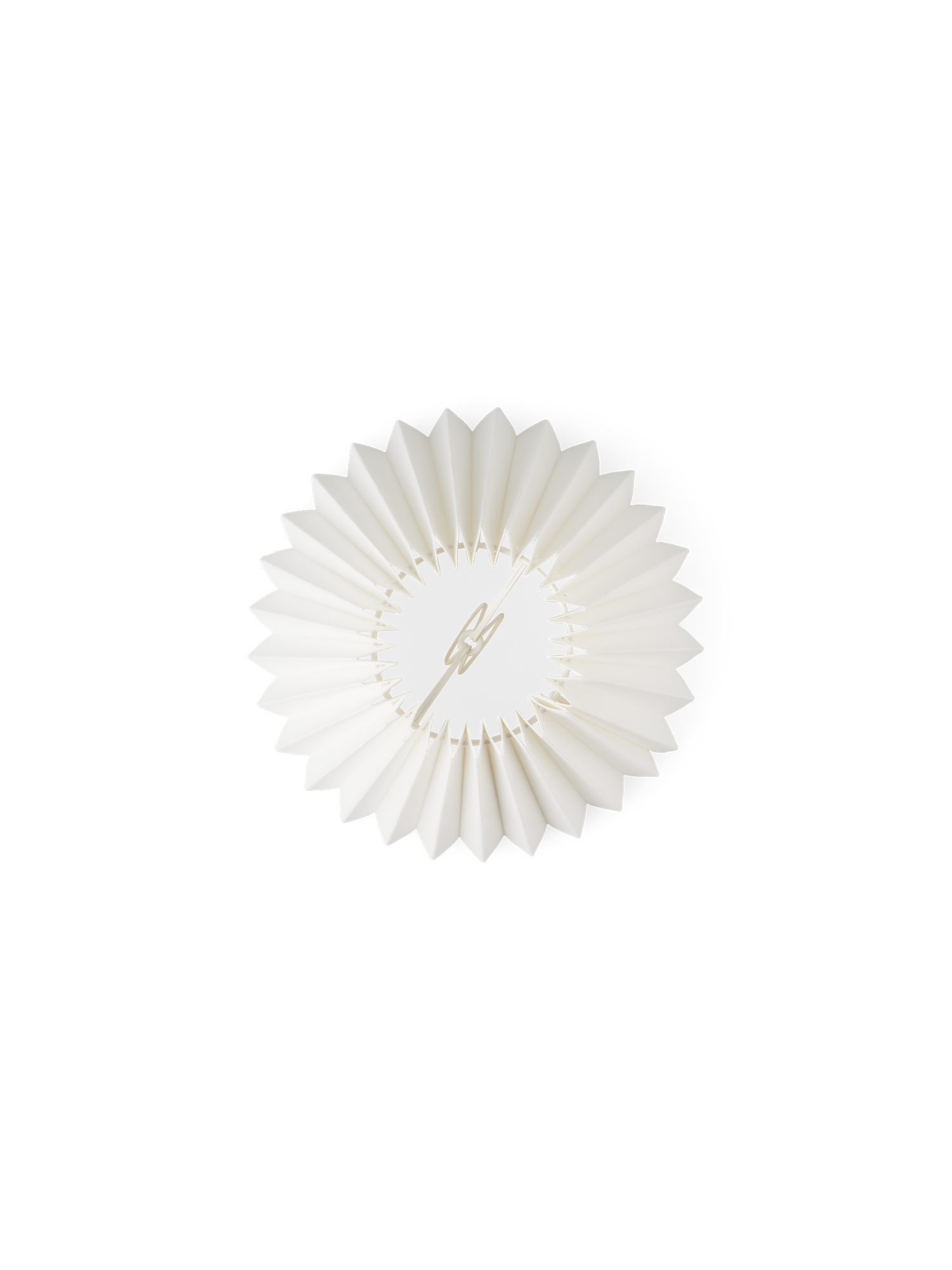 Plisseret lampeskærm | Bomuld. Ø26 x 17 cm. | White | Nielsen Light