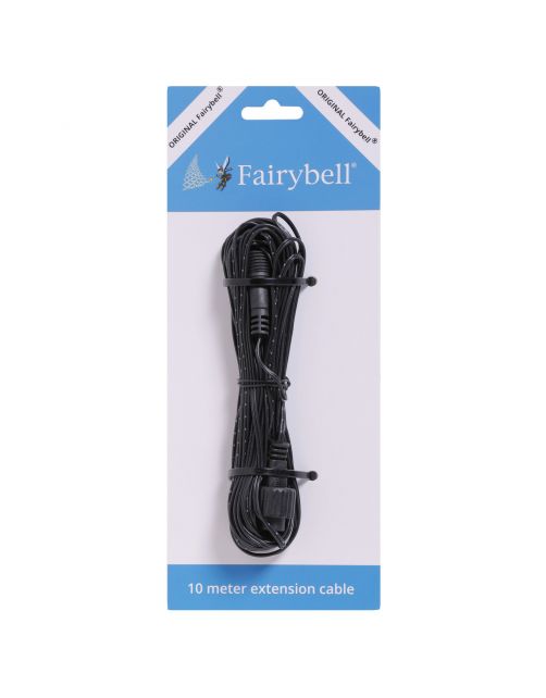 Fairybell Verlengkabel - Kerstverlichting - 10 m Zwart 31v
