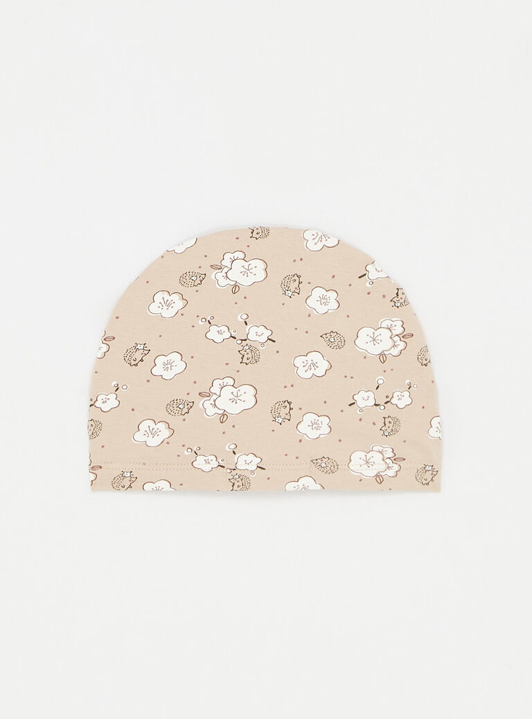 Turban rose vintage imprimé pour fille