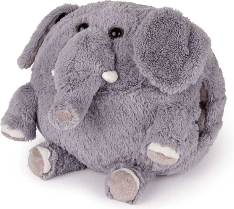 Noxxiez handwarmer olifant grijs onesize D 35 H 35 cm