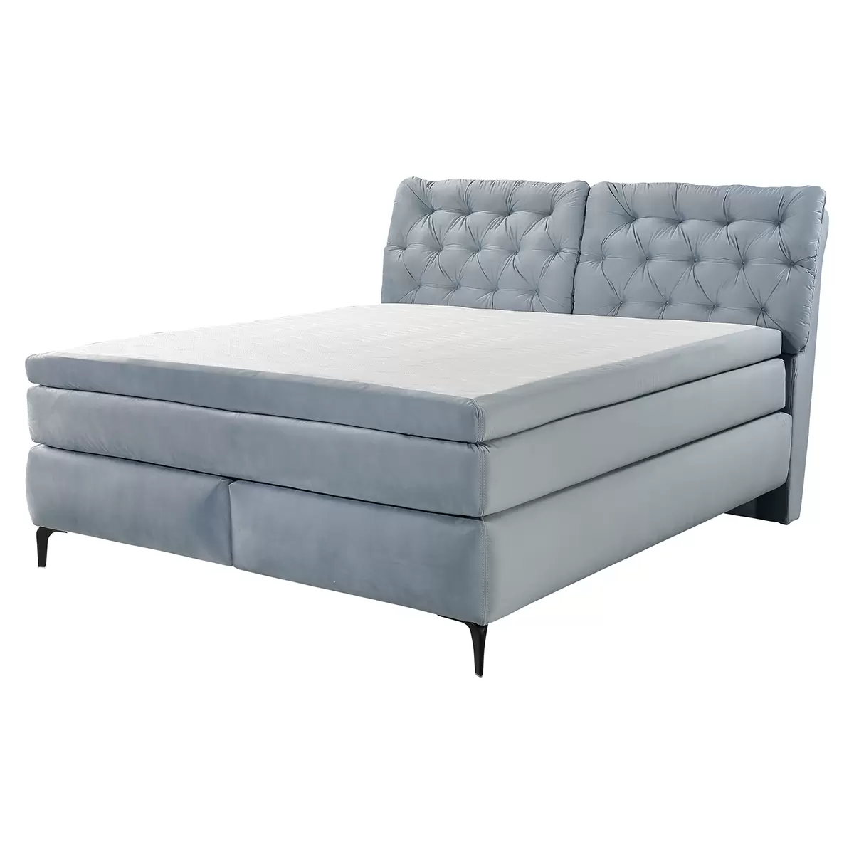 Boxspringbett Charlie 180x200 Hellblau