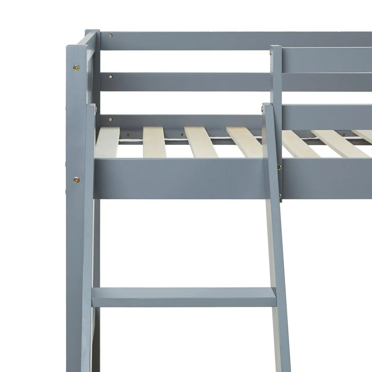 HOMESTYLE4U Lit superposé 90x200 et 140x200 cm - Gris