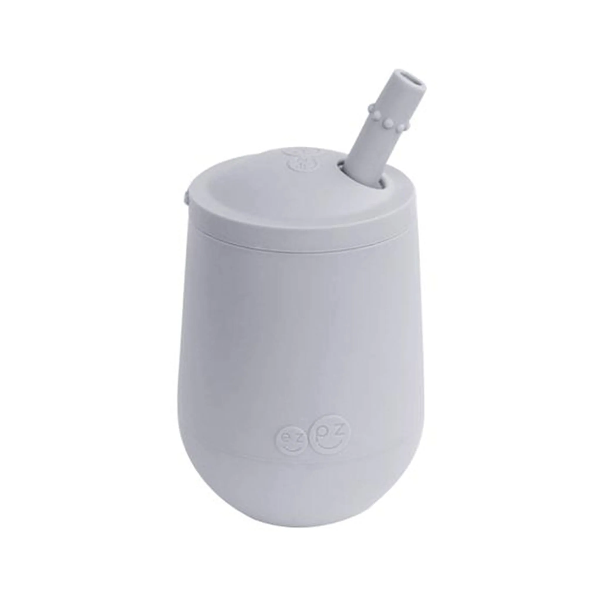 EZ PZ Fun Gobelet Mini Cup et Paille - Gris