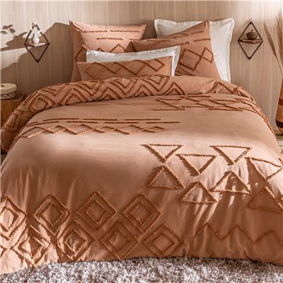 Linge de lit motifs tuftés