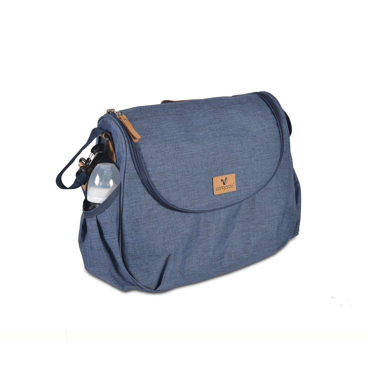 Cangaroo Wickeltasche Naomi Wickelunterlage, verstellbarer Gurt, Reißverschluss blau
