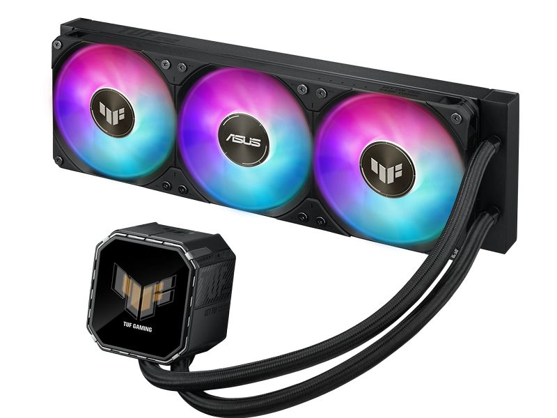ASUS Wasserkühlung TUF GAMING LC III 360 ARGB LCD Moderne CPU-Kühlung mit RGB-Elementen und integrierter Statusanzeige