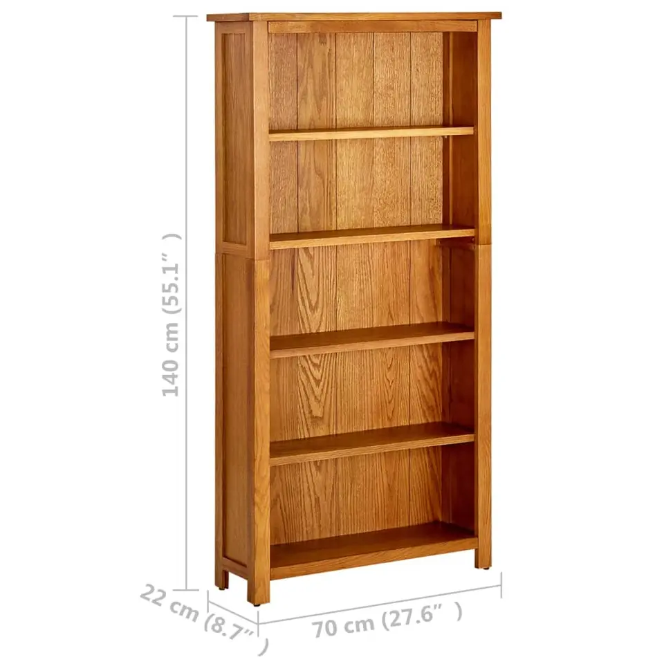 vidaXL - Boekenkast - Bruin - Hout - 70 x 22 x 140 cm