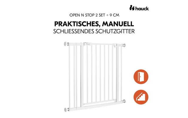 Hauck Türschutzgitter »Open N Stop 2 9 cm Weiss«