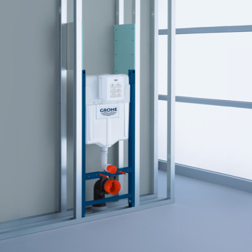 Grohe inbouwreservoir Solido 113,5 cm x 50 cm x 14,5 cm wit
