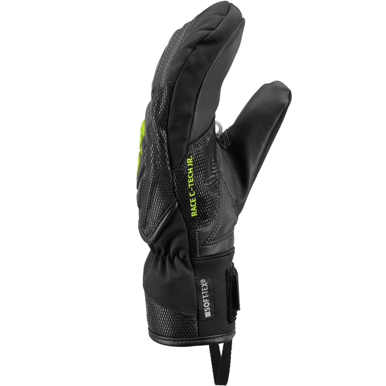 Leki Junior Fäustling WCR C-TECH 3D black/ice lemon | Leki | L | Brands | XSPO-Fashion