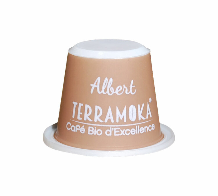 60 Capsules Monsieur Albert compostables et bio  - compatibles Nespresso® - TERRAMOKA