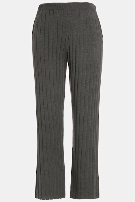 Strickhose, Rippstrick, weites Bein, Elastikbund