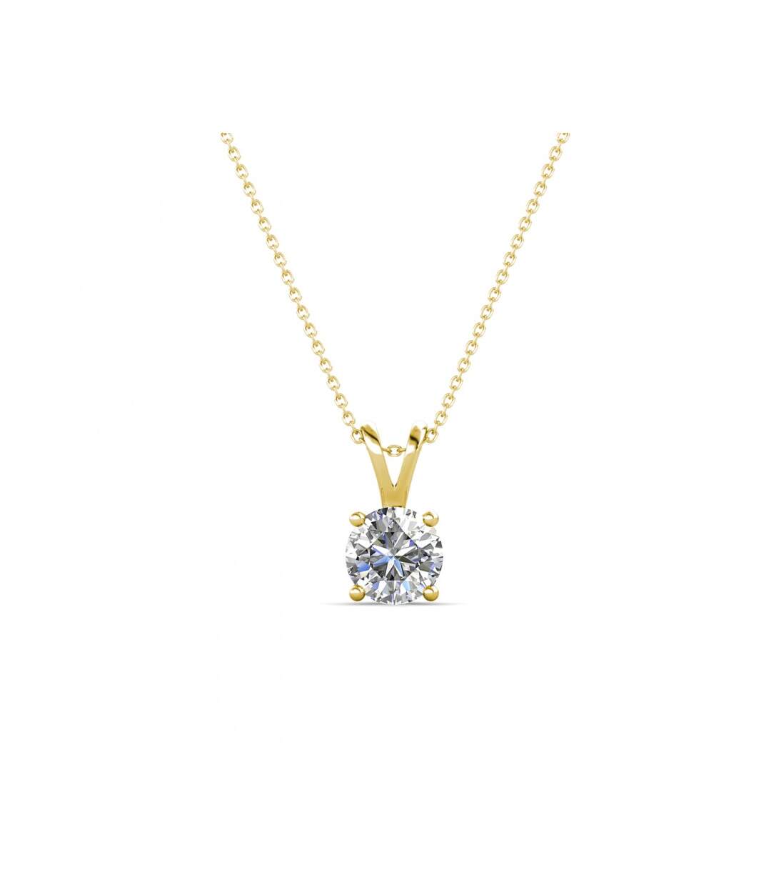 Pendentifs Vernice Stone - Or Rosé et Cristal