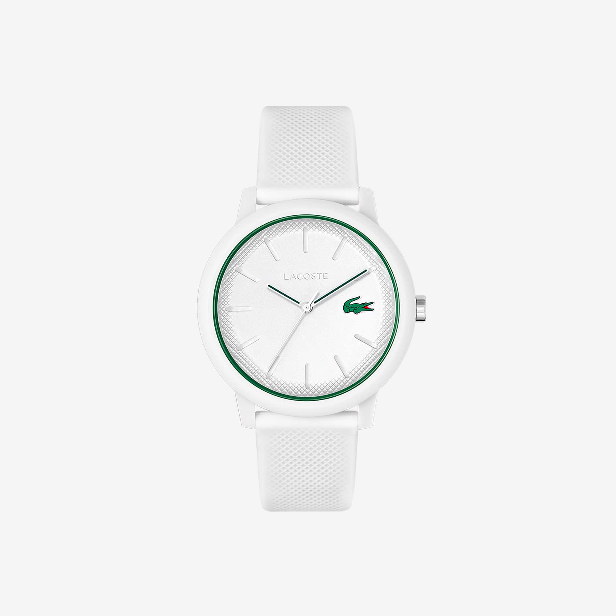Montre homme Lacoste.12.12 avec bracelet en silicone blanc Montres - Blanc - Lacoste - Homme