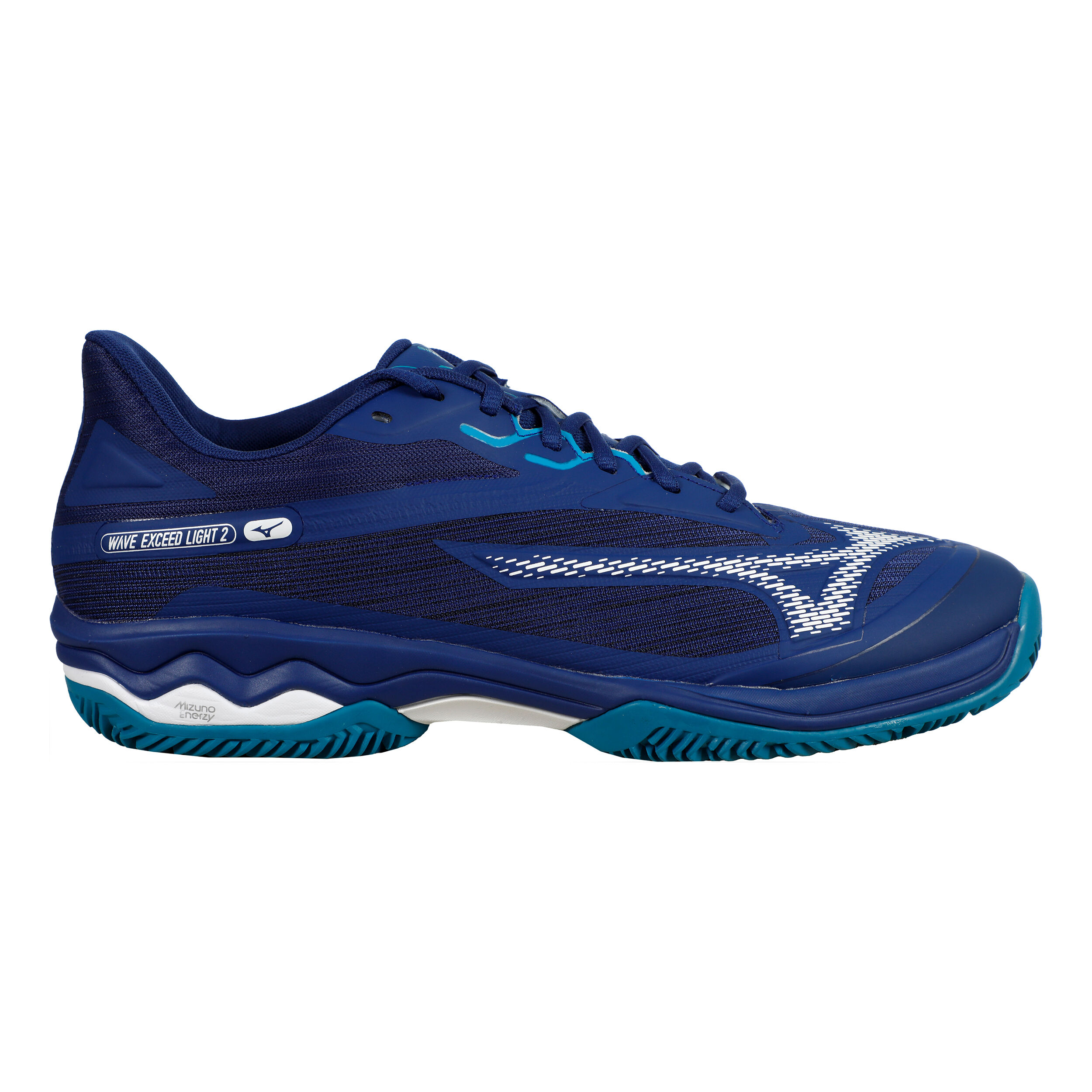 Mizuno Wave Exceed Light 2 Chaussure Terre Battue Hommes - Bleu , Blanc