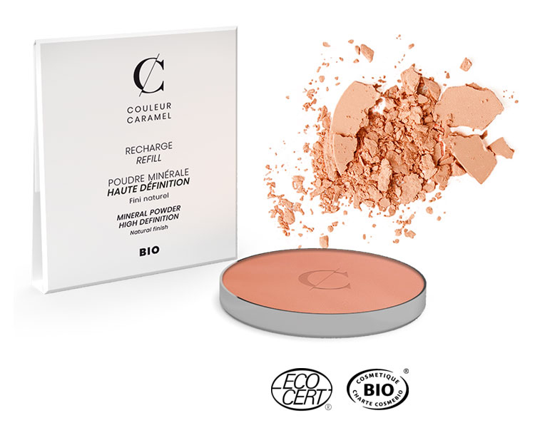 Couleur Caramel - Poudre Minéral HD Compacte BIO - REFILL, 7,5g